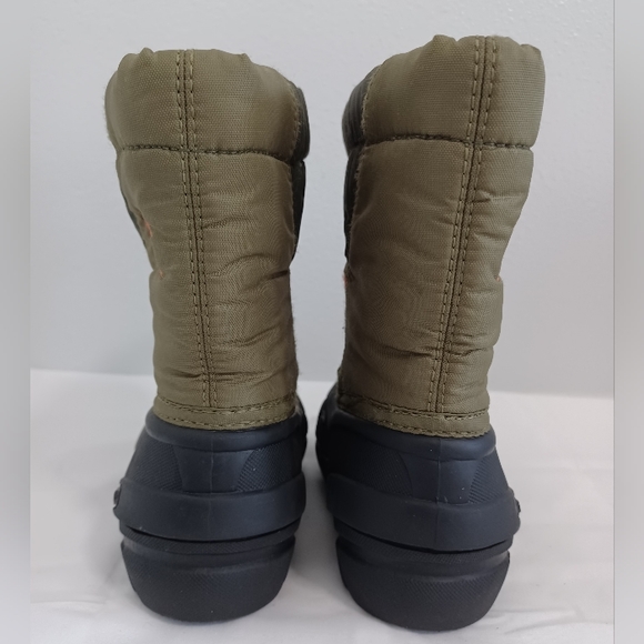 SOREL kids winter snow boots green orange size 6 - Picture 4 of 10
